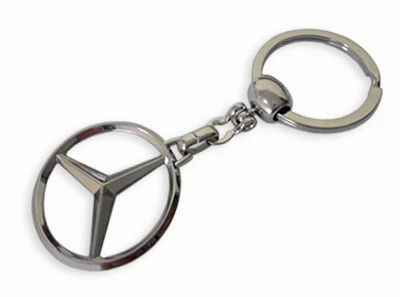 Брелок для ключей Mercedes металл/хром