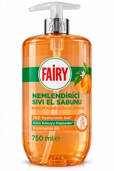 Мило рідке для рук Fairy Beyaz Bodrum Mandalinasi Kokulu Hyaluronic Acid ProvitaminB5 Фейрі Бодрумський Мандарин дозатор 750мл