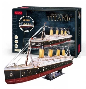 Пазли 3d Cubic Fun з Led підсвічуванням "титанік" 266 елементів 3d Led