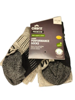 Cпортивные трекинговые носки Performance Socks CRIVIT Premium 37-38р 2 пари