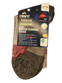 Зимние трекинговые беговые носки Winter Running Socks CRIVIT Premium микс цветов 37-38р