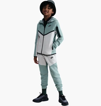Спортивный костюм детский Nike Sportswear Tech Fleece Green/Grey M Серый HV5867-054__HV5869-054