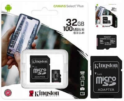 Картка пам'яті Kingston microSDXC 32GB Canvas Select Plus Class 10 UHS-I U1 V10 A1