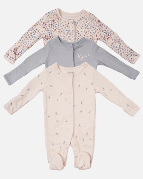 Набор человечков 3 шт с птичками и цветочками Mamas Papas для девочки newborn 50 см (000002522/01)