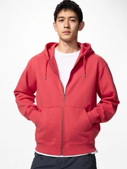 Худі Uniqlo розмір L червоний (14) (482311)