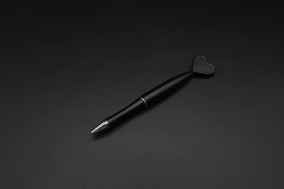 Ручка шариковая синее чернило пластиковая поворотная 13.5 см Черный (PEN-07)