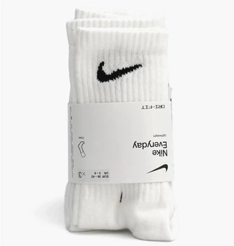 Шкарпетки Nike U Nk Everyday Ltwt Crew 3Pr 38-42 Білий SX7676-100