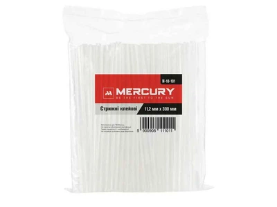 Стрижні клейові Mercury 11,2мм прозорі 11,2*300 (1кг) N-18-101