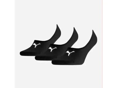Сліди 3 пари Puma Footie Unisex 90693001 35/38, чорний