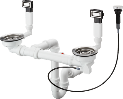 Сифон для кухонной мойки Hansgrohe D15-11 chrome 43932800