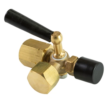 Триходовий запірний кран для манометра Tervix Pro Line M3 Valve PN 16, 1/2" × 1/2", латунний (334212)