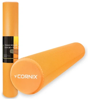 Масажний ролик Cornix EVA+ 90 x 15 см (валик, ролер) XR-0312 Orange (LFXR-0312)