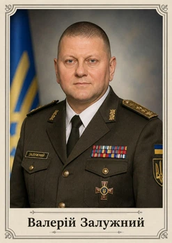Портрет "Валерій Залужний", розмір 30х40 - А3