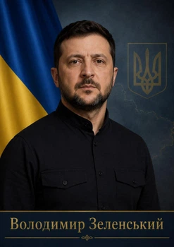 Портрет "Володимир Зеленський", розмір 30х40 - А3