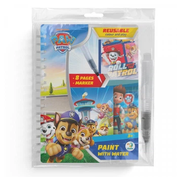 Водная раскраска Dodo Paw Patrol 200656 с маркером, многоразовая книга, Щенячий патруль, 3+