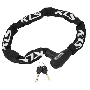 Замок цепной под ключ KLS Chainlock 8 черный 8x1000 мм