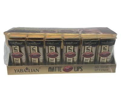 Набір комплектів Помада матова та олівець для губ 2в1 "Matte lips" 24шт./упаковка