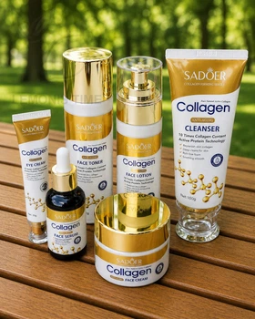 Подарочный набор для комплексного ухода за лицом с коллагеном SADOER Collagen Firming Radiance Skincare Set, 6 средств