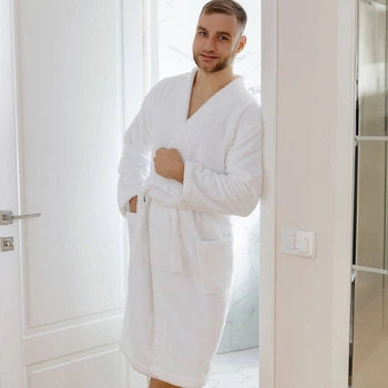 Халат SoundSleep 112956 S-M махра білий