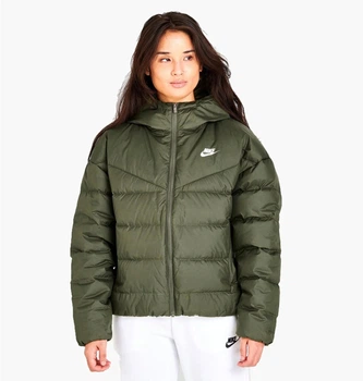 Куртка женская Nike Sportswear Storm-Fit Windrunner Down Hooded Jacket Green L Зелений DQ5903-222