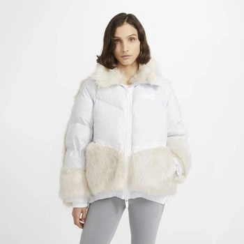 Куртка женская Nike Parka Down Fill Faux Fur Pure Platinum XL Білий CT3267-043