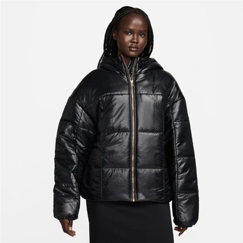 Куртка женская Nike W Nsw Pe Shine Puffer XS Чорний FB8769-010