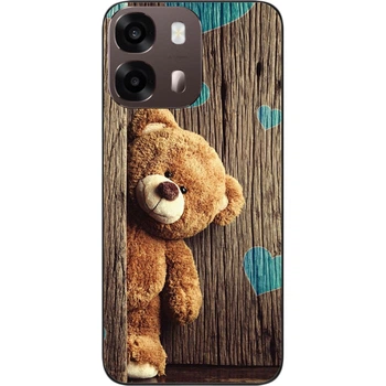 Бампер силиконовый чехол SMTT для OPPO A6s с картинкой Мишка