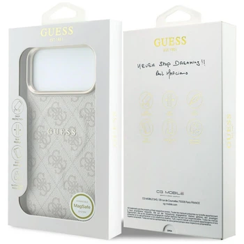 Etui Guess Embossed 4G Classic MagSafe do iPhone 18 Pro Max / 17 Pro Max różowe (GUE005704)