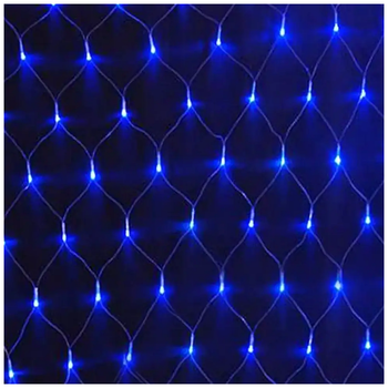 Гирлянда сетка светодиодная 2x1,5м 160LED 220V черный шнур 8 режимов для декора интерьера SQ-27291