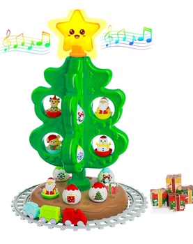 Новогодняя елка для детей My First Christmas Tree, музыкальная с подсветкой, 18 украшений, поезд с треком