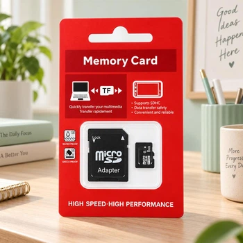 Карта пам'яті microSD 8 ГБ з SD-адаптером (Флешка для телефону)
