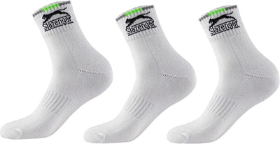 Носки Slazenger STA2200981 мужские для бадминтона средней высоты, белые, 3 пары