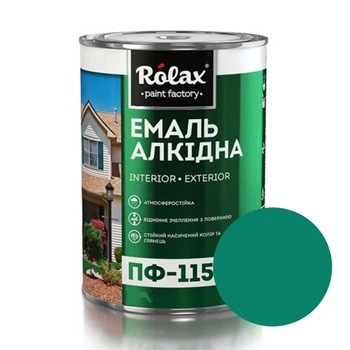 Эмаль алкидная Rolax ПФ-115 морская волна глянцевая 0.9 кг