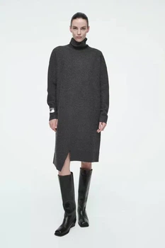 Сукня жіноча COS asymmetric merino wool dress 1251463002 L Сірий
