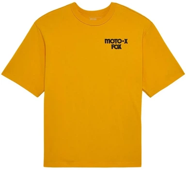 Футболка Fox Oversize Tee Moto-X горчичная, размер XL