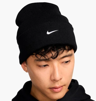 Шапка Nike Peak Swoosh Beanie ONE SIZE Чорний HF0187-010