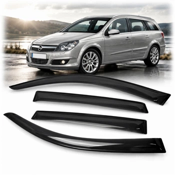 Дефлектори вікон вітровики Opel Astra H 2004-2009 Універсал Acrylic