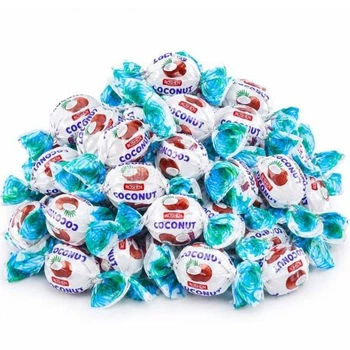 Цукерки Roshen з кокосовою начинкою Coconut 0.250кг (Коконат)