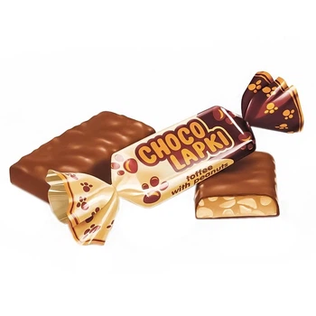 Цукерки глазуровані Roshen Шоколапки 0.250кг