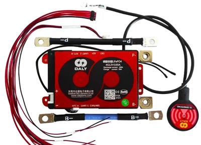 DALY K-Smart BMS LiFePO4 4S 12V 100A — інтелектуальна плата захисту акумулятора з Bluetooth, CAN/RS485, балансуванням