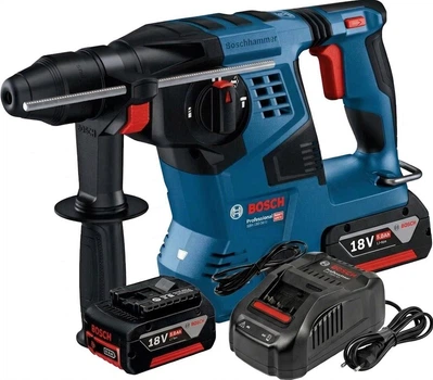 Акумуляторний перфоратор Bosch PRO GBH 18V-28 C SDS-plus, 2 акб 5.0 Ah, з/п (0611920000+1600A00B8J)