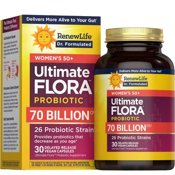 Пробиотики Renew Life Пробиотики для женщин 50+ 70 млрд КОЕ Ultimate Flora Women's 50+ Probiotic 30 капсул