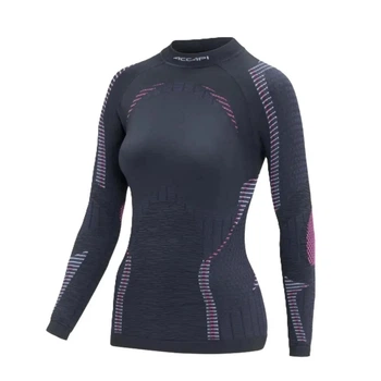 Термофутболка з довгим рукавом жіноча Accapi Ergoracing 2025, Black/Fuchsia, XS/S