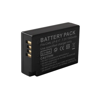 Аккумулятор LP-E17 1500mAh 7.2V Li-Ion для камер Canon EOS 77D, 750D, 760D, 800D, 850D, 200D, 250D, EOS M3, M5, M6, EOS RP