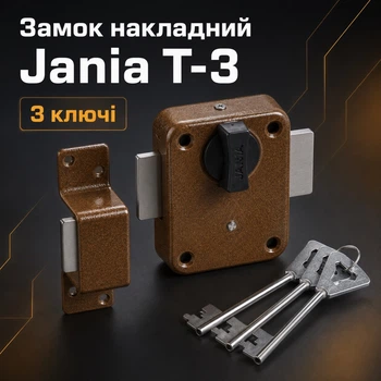 Замок накладной сувальдный Jania T-3 Z005