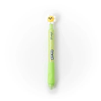 Стираюча ручка-клікер Mr. Wonderful Bo-Bo Click Daisy Hello sun! із квіткою зелена (SKU-499)