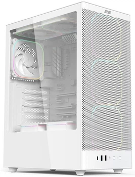 Корпус Iconic V8210W без БП, 1xUSB3.0, 1х USB 2.0, 1xUSB Type-C, 4x120мм ARGB, VGA 325мм 2E Gaming (2000003556403)