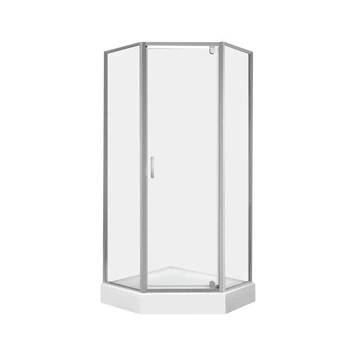 Душова кабіна Qtap Leo CRM10995-AC6 Clear 900x900 мм з піддоном Diamond і сифоном