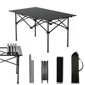 Складной туристический стол Asson 120×55×50 см, черный