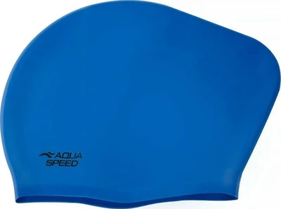 Шапка для плавания AQUA SPEED силиконовая One Size синяя